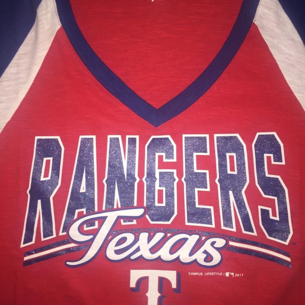 TEXAS RANGERS MLB Campus Lifestyle Women's T-Shirt